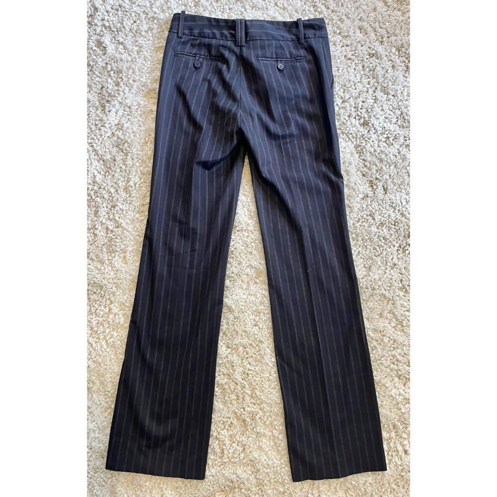 Zara Black Pinstripe Straight-Leg Trousers - Picture 2 of 3